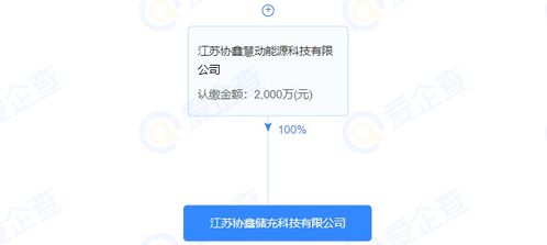 協(xié)鑫能科注資成立儲(chǔ)充科技公司，注冊(cè)資本2000萬(wàn)元，拓展綜合能源服務(wù)版圖